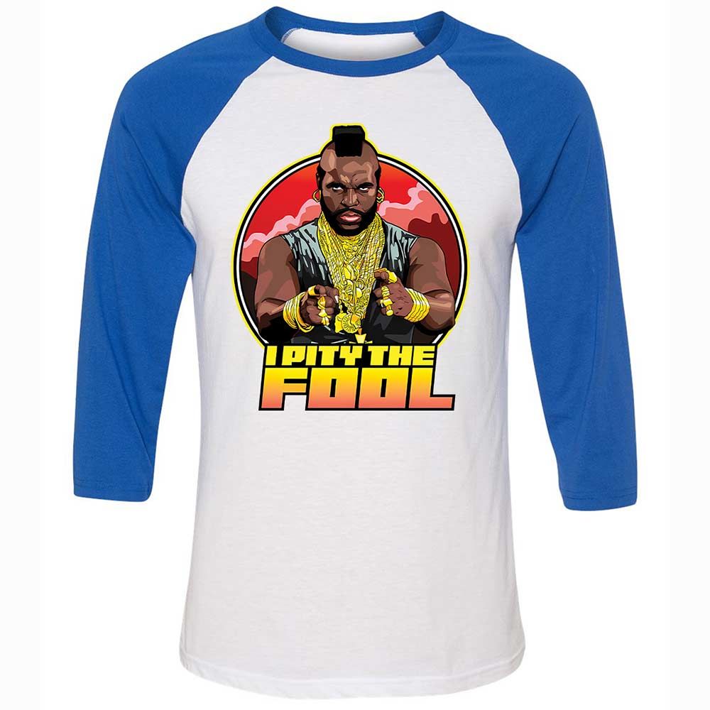 I Pity the Fool - White/True Royal - 10