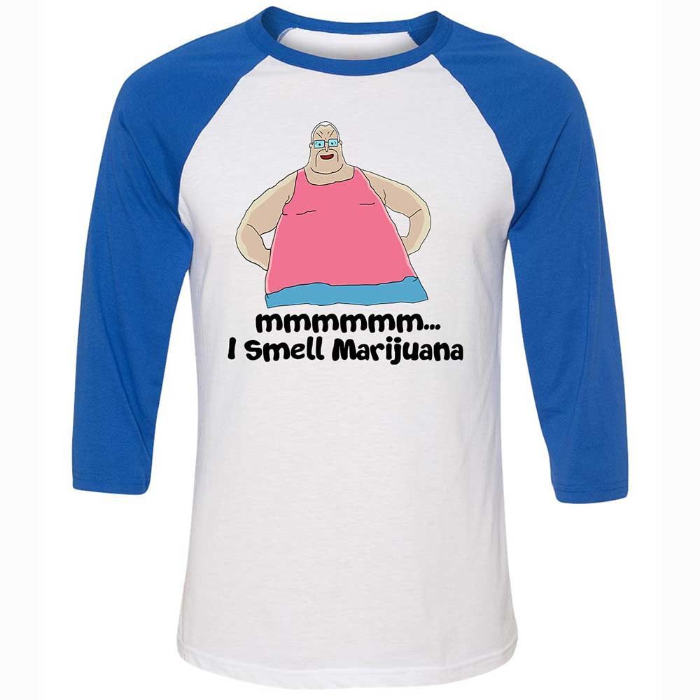 Unisex 3/4 Baseball Tee - SMGHGJTJ - White/True Royal - 10