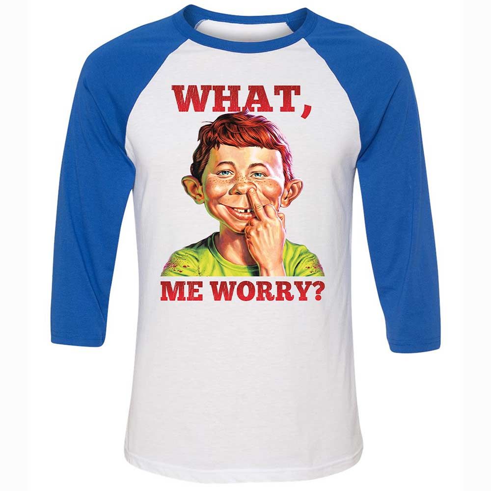Unisex 3/4 Baseball Tee - BKB61CZK - White/True Royal - 10