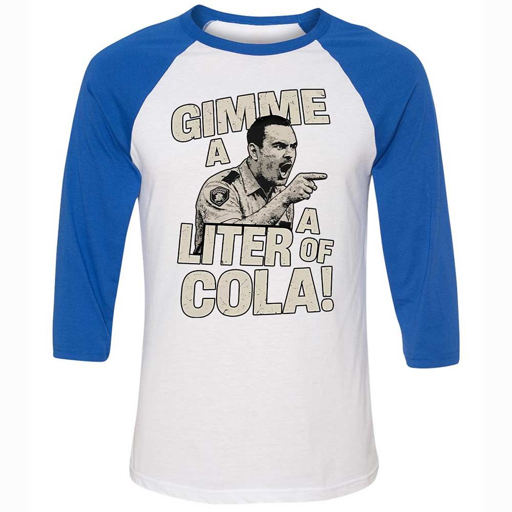 Unisex 3/4 Baseball Tee - WLY8JJU1 - White/True Royal - 10