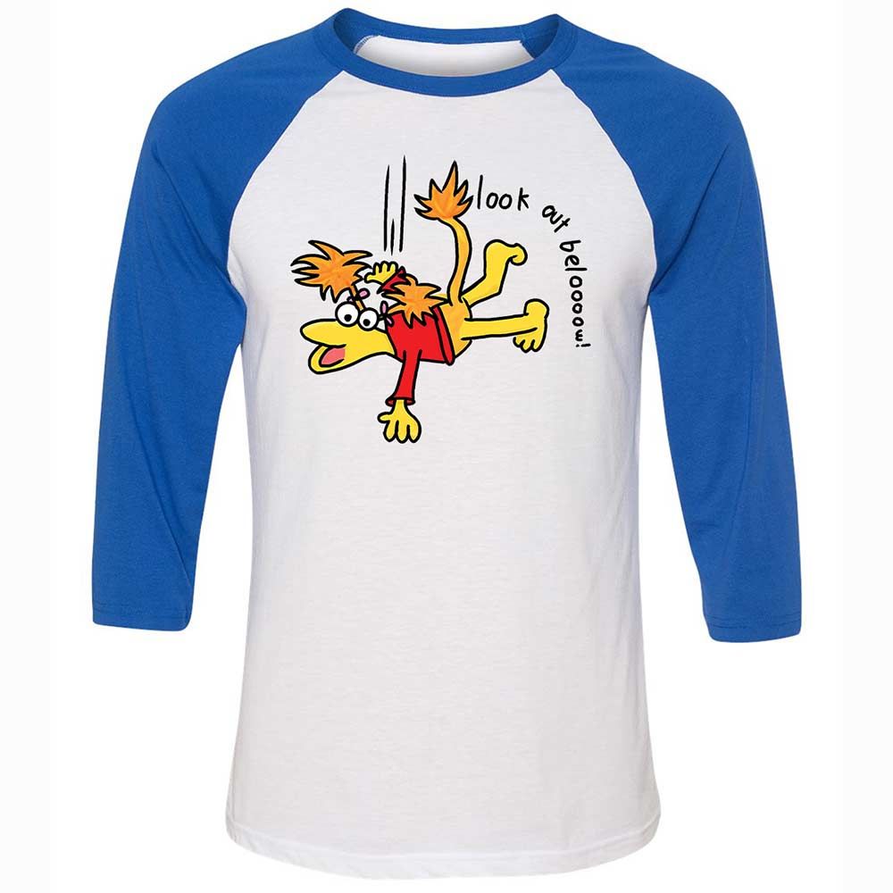 Unisex 3/4 Baseball Tee - 9ZEVYUH8 - White/True Royal - 10
