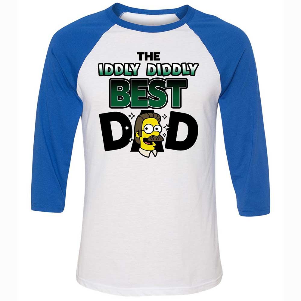 The Iddly diddly best dad - White/True Royal - 10