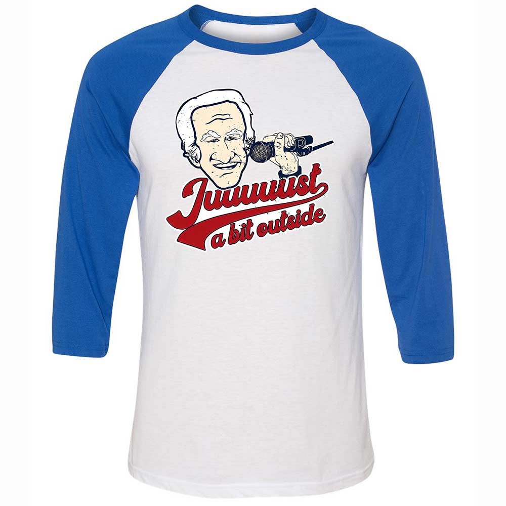 Unisex 3/4 Baseball Tee - X1D1HB7F - White/True Royal - 10