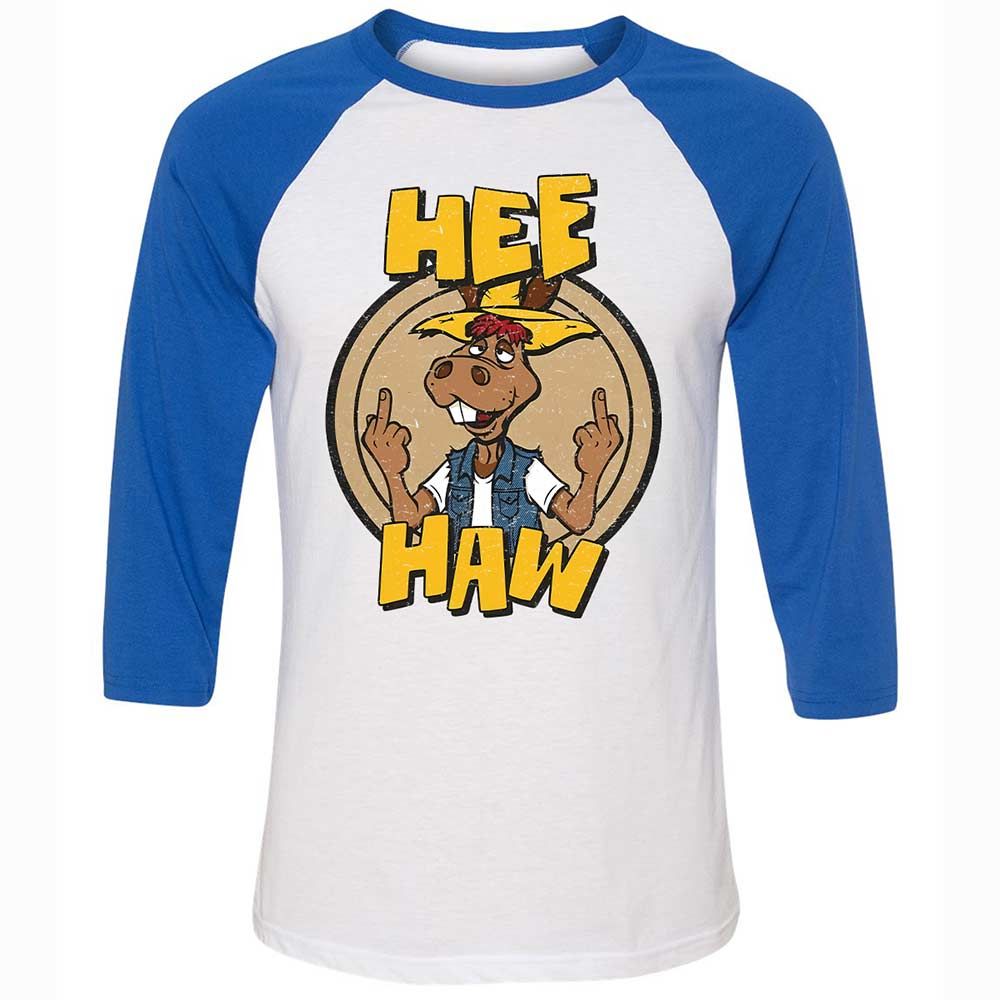 Unisex 3/4 Baseball Tee - 2CWCS23L - White/True Royal - 10