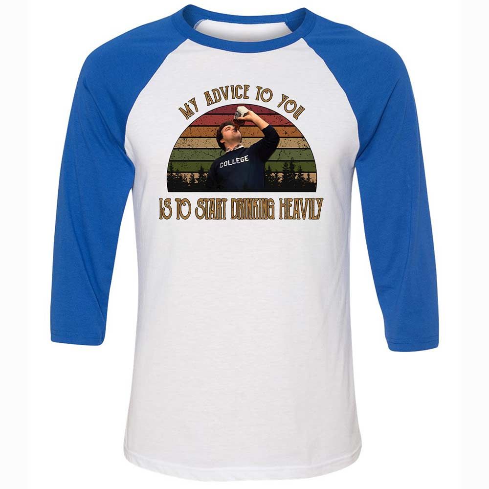Unisex 3/4 Baseball Tee - 3CEY4N25 - White/True Royal - 10