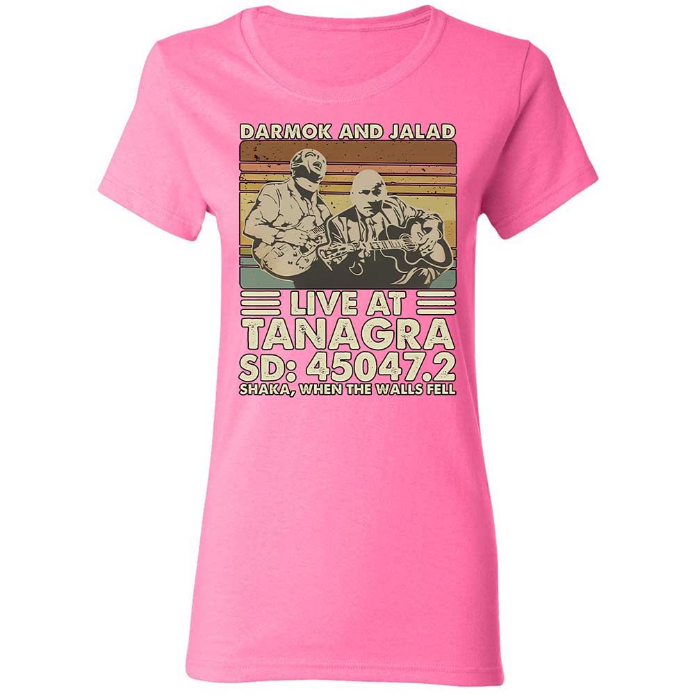 Women's T-Shirt - QCJYLHTQ - Azalea - 11