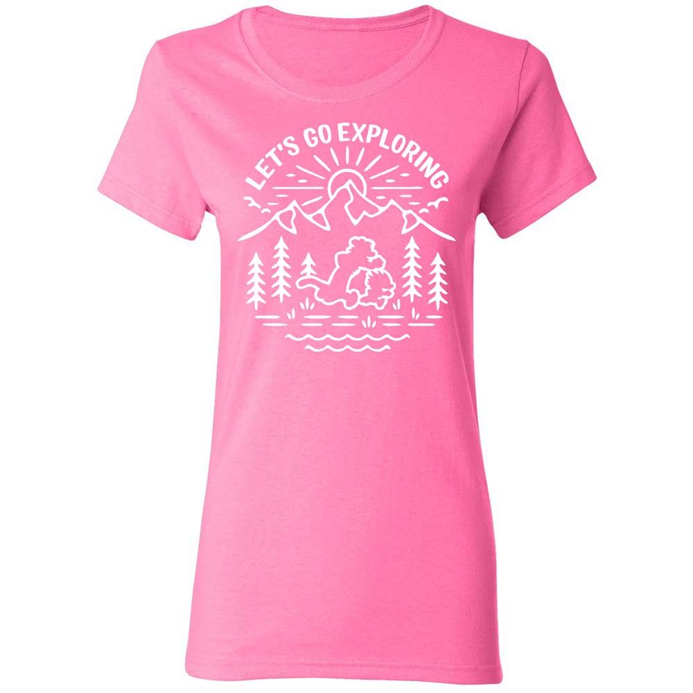 Women's T-Shirt - EU58BQQK - Azalea - 11