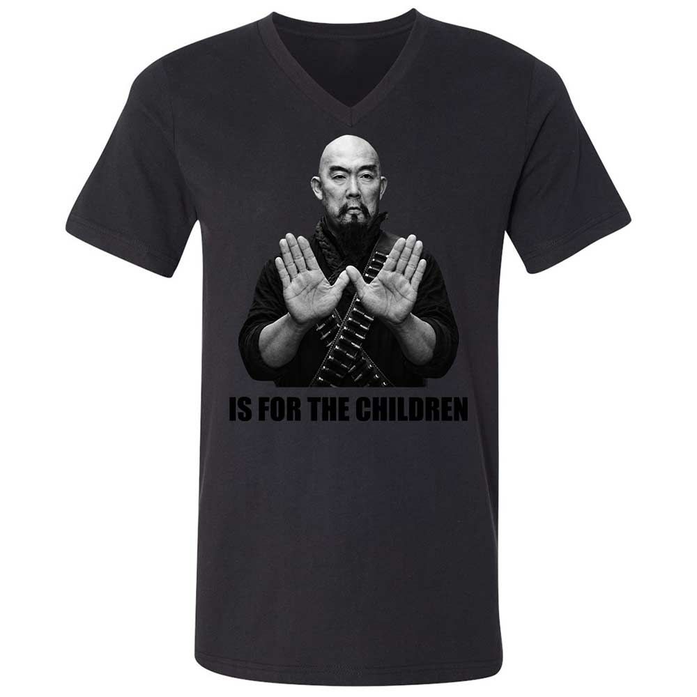 Unisex V-Neck T-Shirt - 3CB48MJ4 - Black - 11