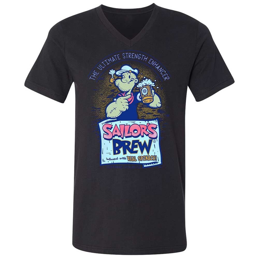 Unisex V-Neck T-Shirt - 6WMN7SPM - Black - 11