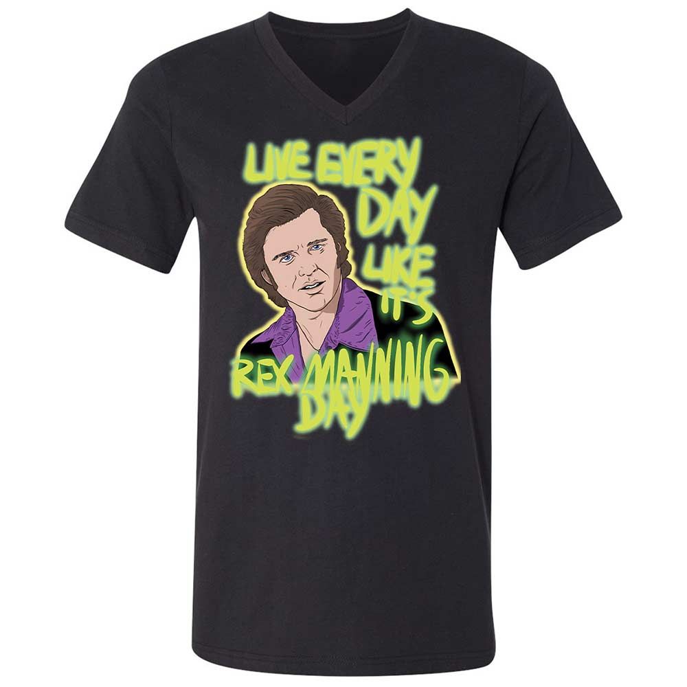 Unisex V-Neck T-Shirt - E2J26ZB4 - Black - 11