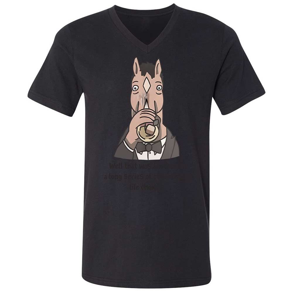 Unisex V-Neck T-Shirt - HMTDMAC6 - Black - 11
