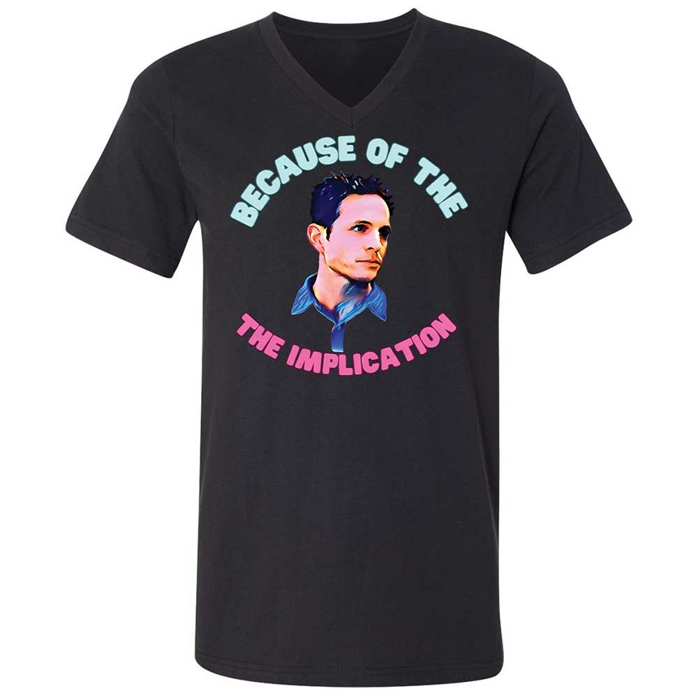 Unisex V-Neck T-Shirt - 27DFFAKC - Black - 11
