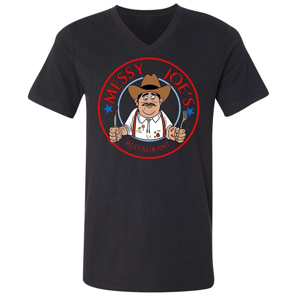 Unisex V-Neck T-Shirt - 5GE4NY99 - Black - 11