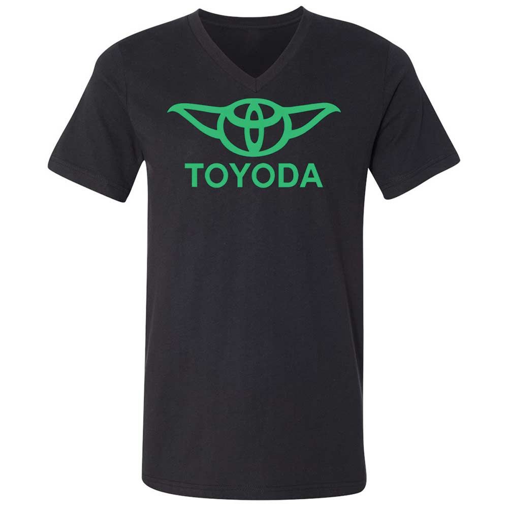 Unisex V-Neck T-Shirt - 5FQ7Y115 - Black - 11