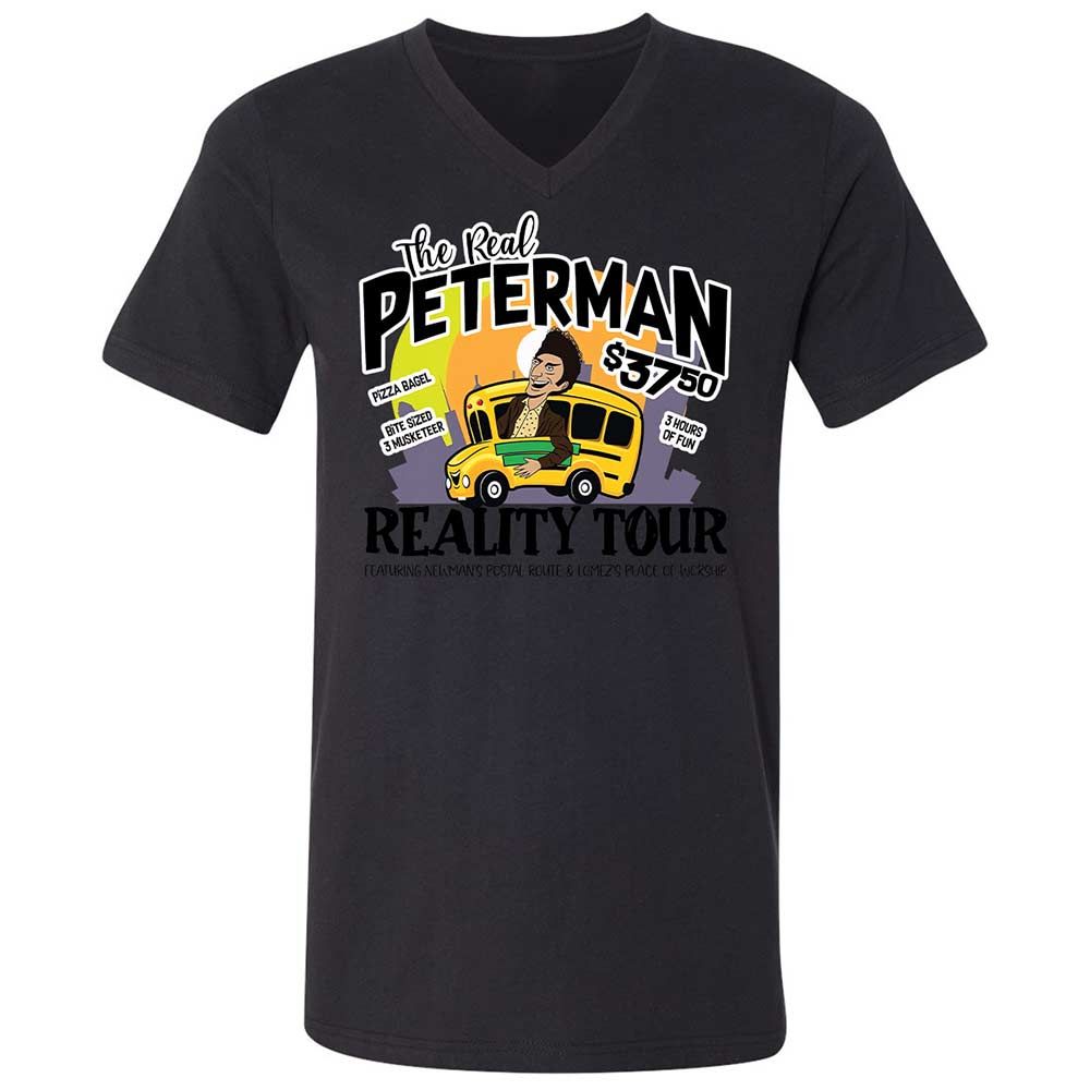Unisex V-Neck T-Shirt - 68PQ4YWN - Black - 11