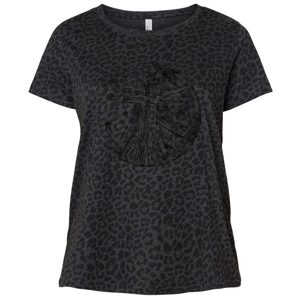 Ladies Curvy Jersey - GJGMSDZ6 - Black Leopard - 11