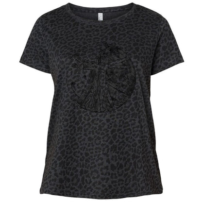 Ladies Curvy Jersey - GJGMSDZ6 - Black Leopard - 11