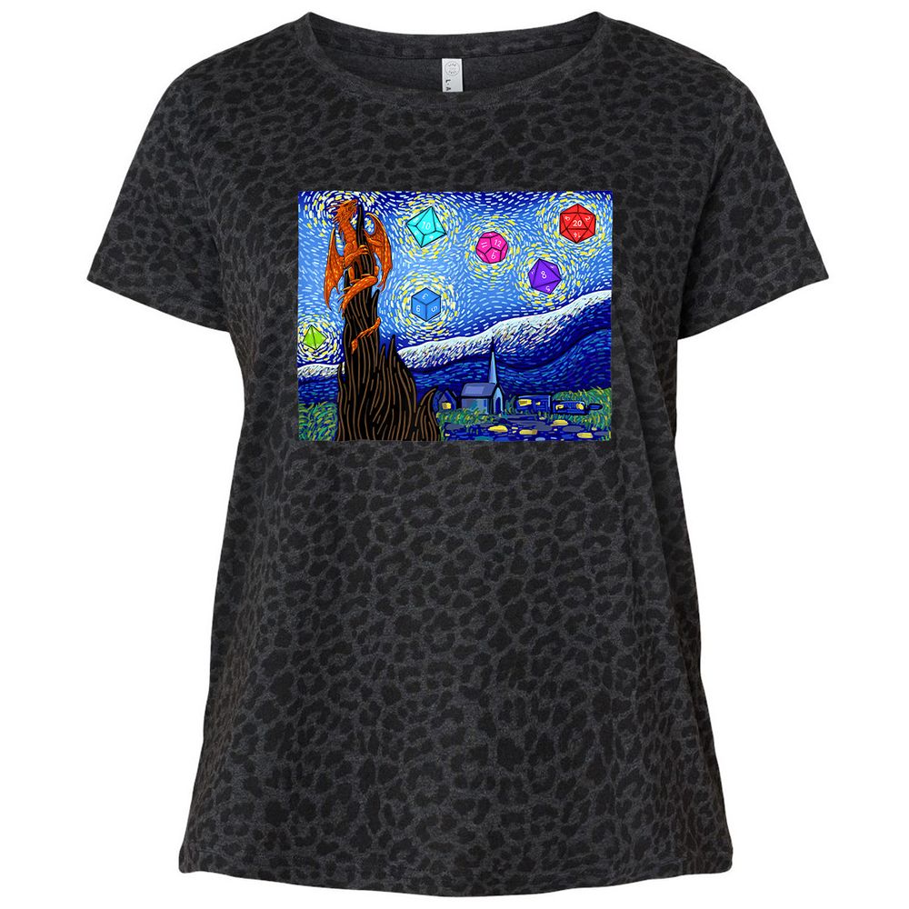 Ladies Curvy Jersey - XSG2HRED - Black Leopard - 11