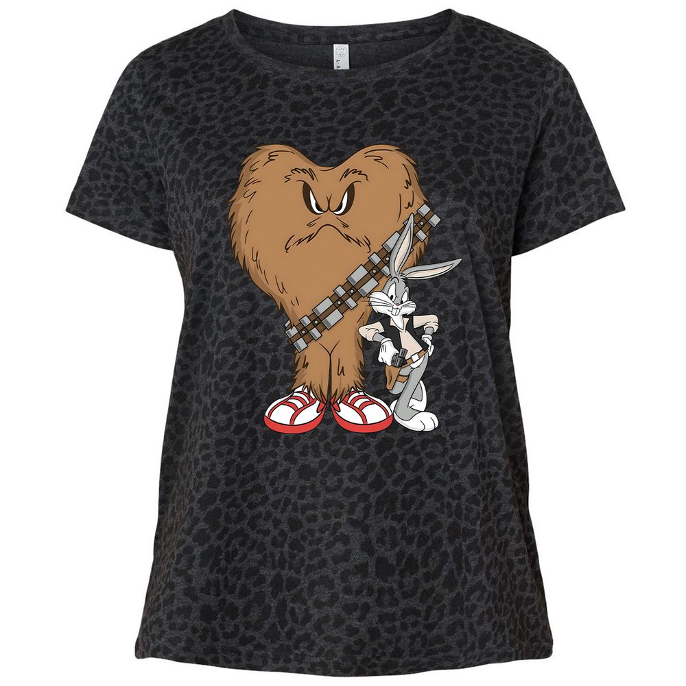 Ladies Curvy Jersey - 6DFKAEZL - Black Leopard - 11