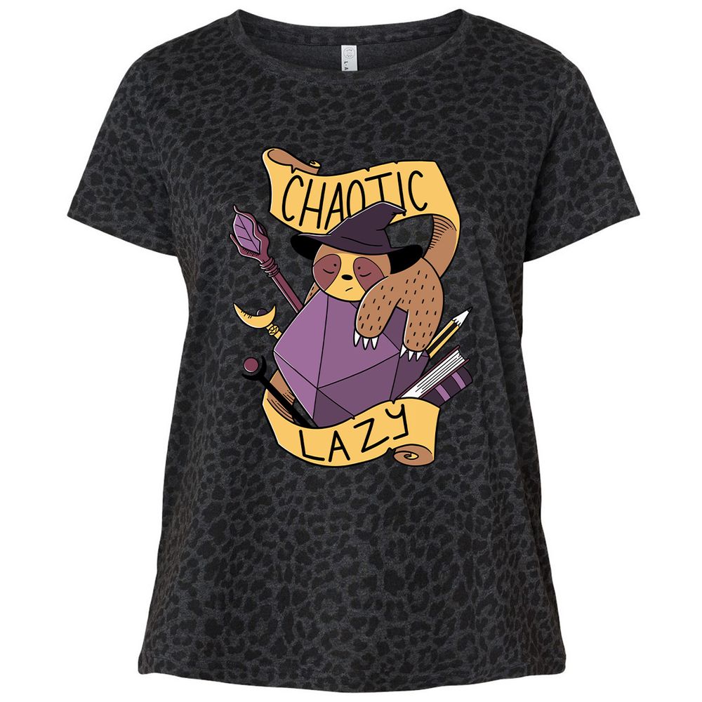 Ladies Curvy Jersey - LQDZCJ7W - Black Leopard - 11