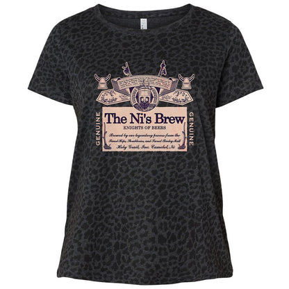 Ladies Curvy Jersey - B4LUTUXN - Black Leopard - 11