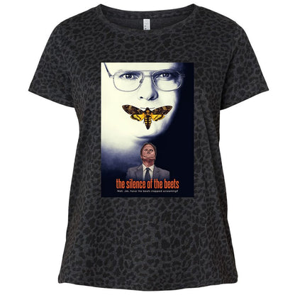 Ladies Curvy Jersey - UFLVC9DN - Black Leopard - 11