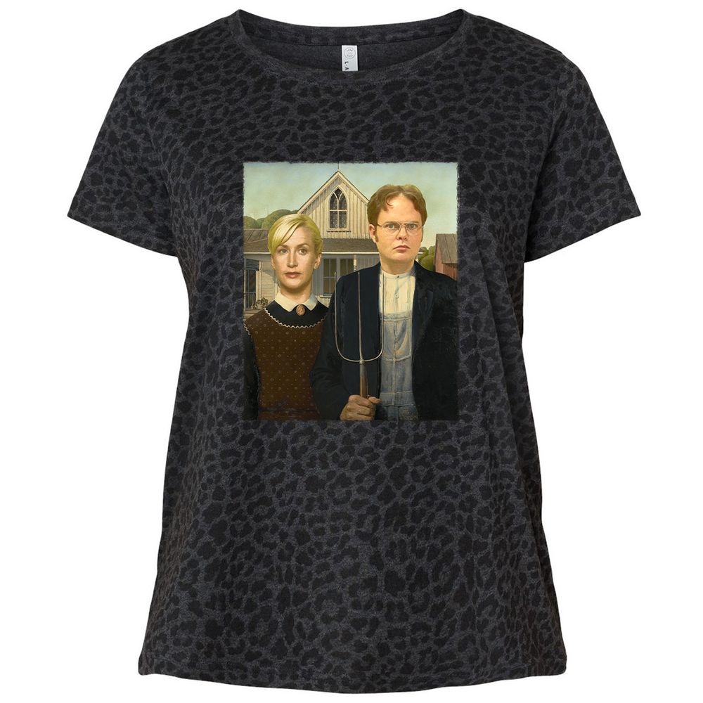 Ladies Curvy Jersey - 8ZXR7676 - Black Leopard - 11