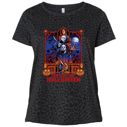 Ladies Curvy Jersey - Y7M2RS7N - Black Leopard - 11