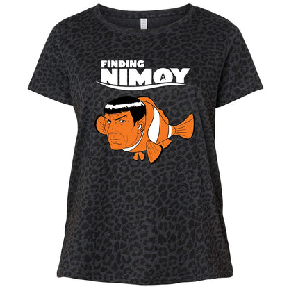 Ladies Curvy Jersey - E4GSWJUH - Black Leopard - 11