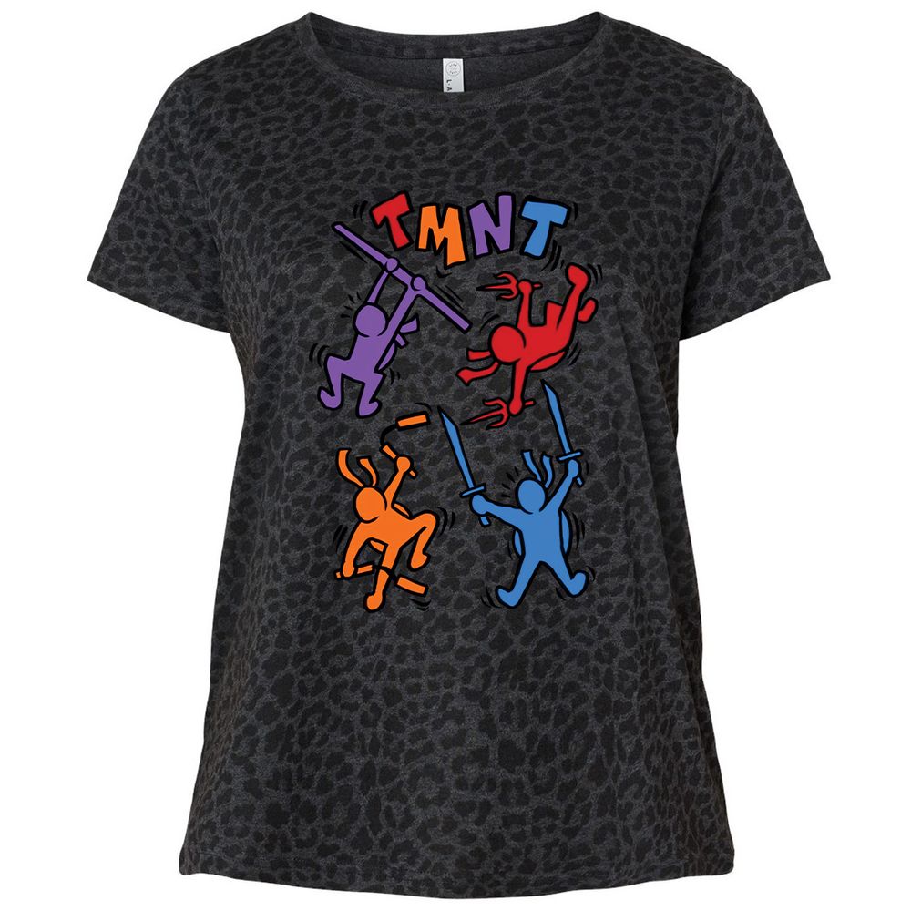 Ladies Curvy Jersey - KJFLC6R8 - Black Leopard - 11