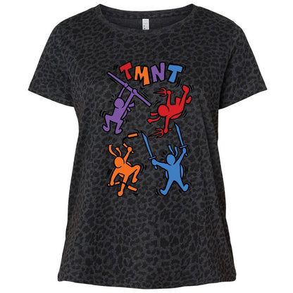 Ladies Curvy Jersey - KJFLC6R8 - Black Leopard - 11