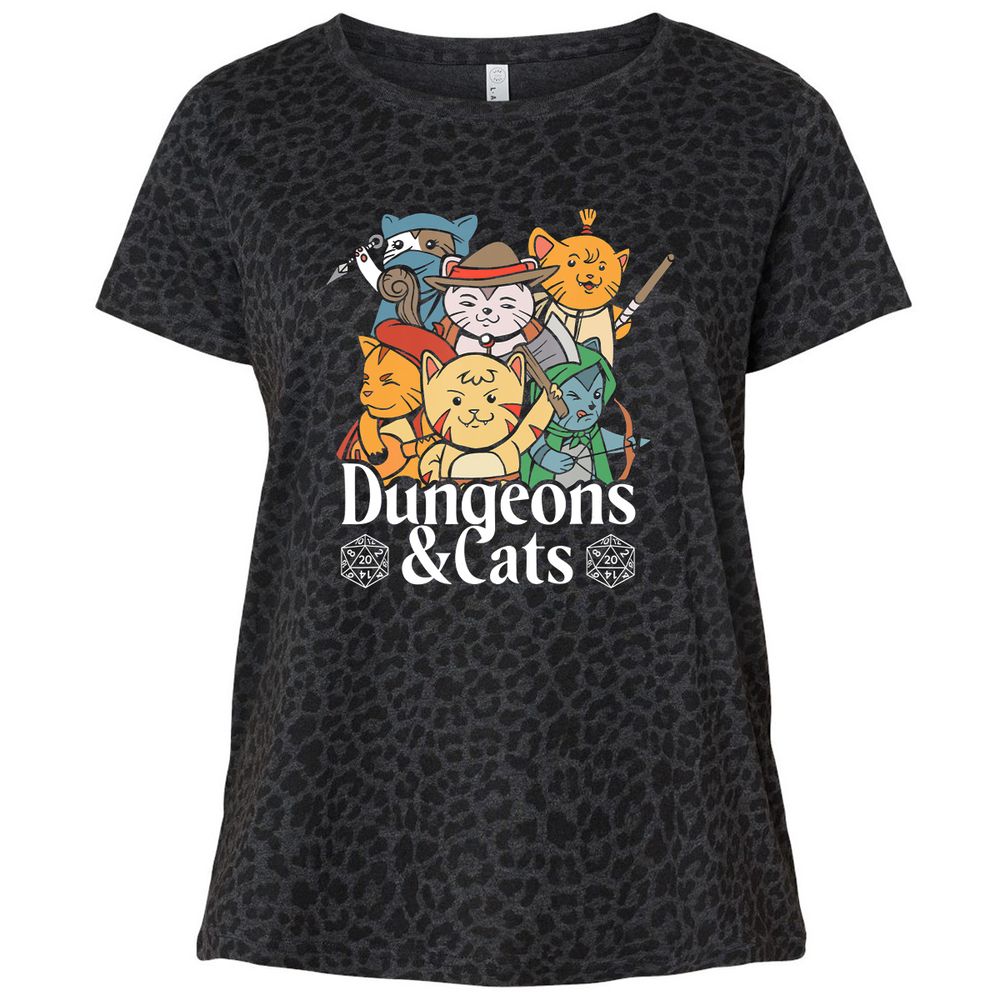 Ladies Curvy Jersey - GZ8HUNGY - Black Leopard - 11