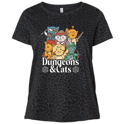 Ladies Curvy Jersey - GZ8HUNGY - Black Leopard - 11