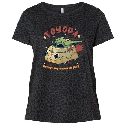 Ladies Curvy Jersey - F32H4Y8R - Black Leopard - 11