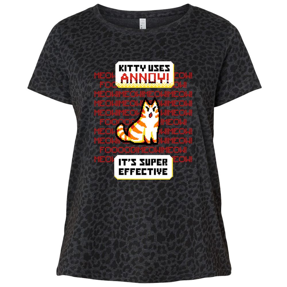 Ladies Curvy Jersey - XTG57RW4 - Black Leopard - 11