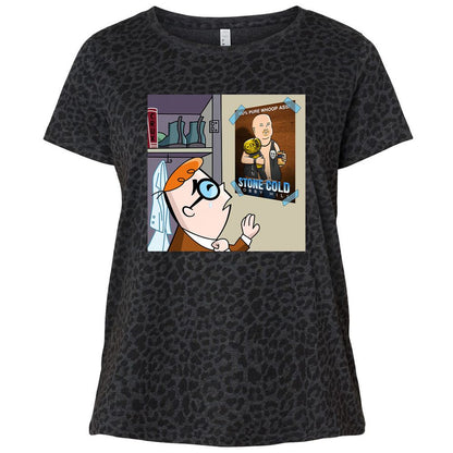 Ladies Curvy Jersey - 85NL2B7M - Black Leopard - 11