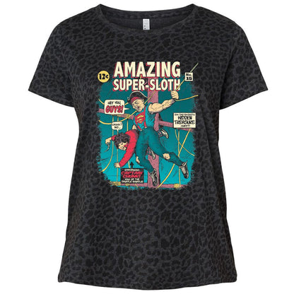 Ladies Curvy Jersey - KGBPHM46 - Black Leopard - 11