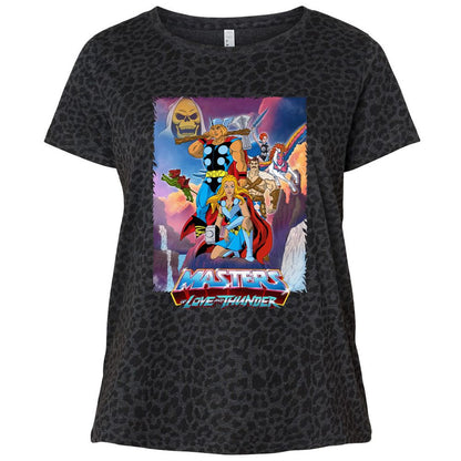 Ladies Curvy Jersey - 9GNTB4T1 - Black Leopard - 11