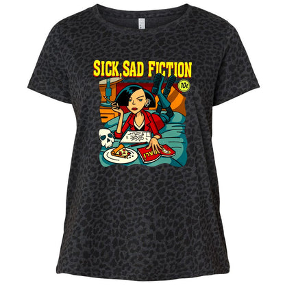 Ladies Curvy Jersey - A6H4N3S3 - Black Leopard - 11