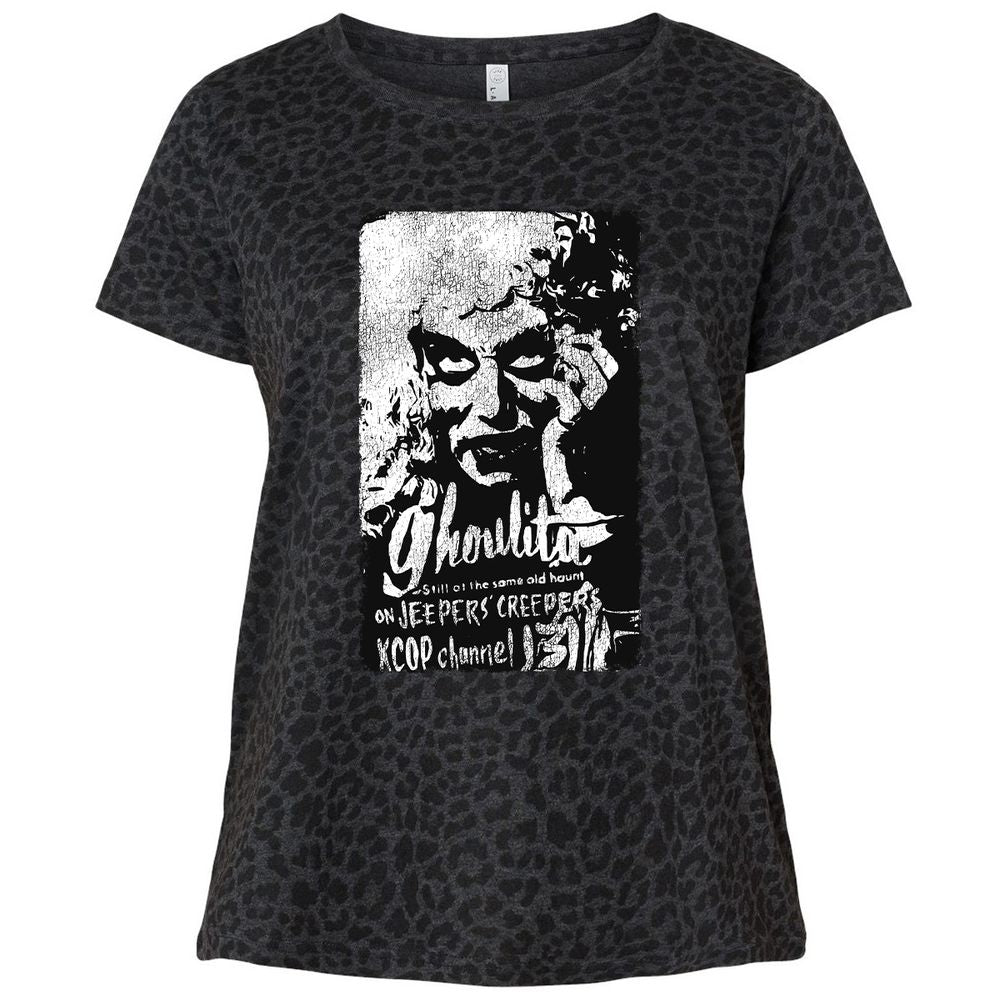 Ladies Curvy Jersey - 9C1ZPTAU - Black Leopard - 11