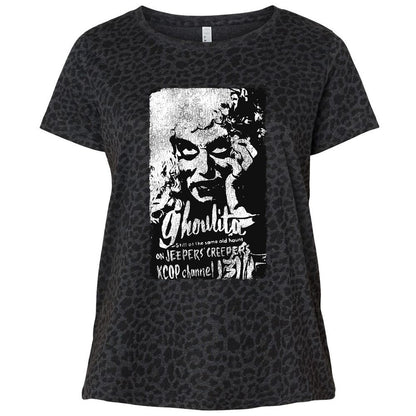 Ladies Curvy Jersey - 9C1ZPTAU - Black Leopard - 11