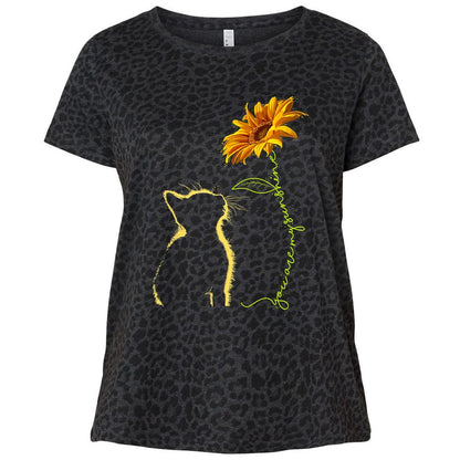 Ladies Curvy Jersey - AGZPDE46 - Black Leopard - 11