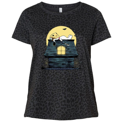 Ladies Curvy Jersey - J2EBVW7N - Black Leopard - 11