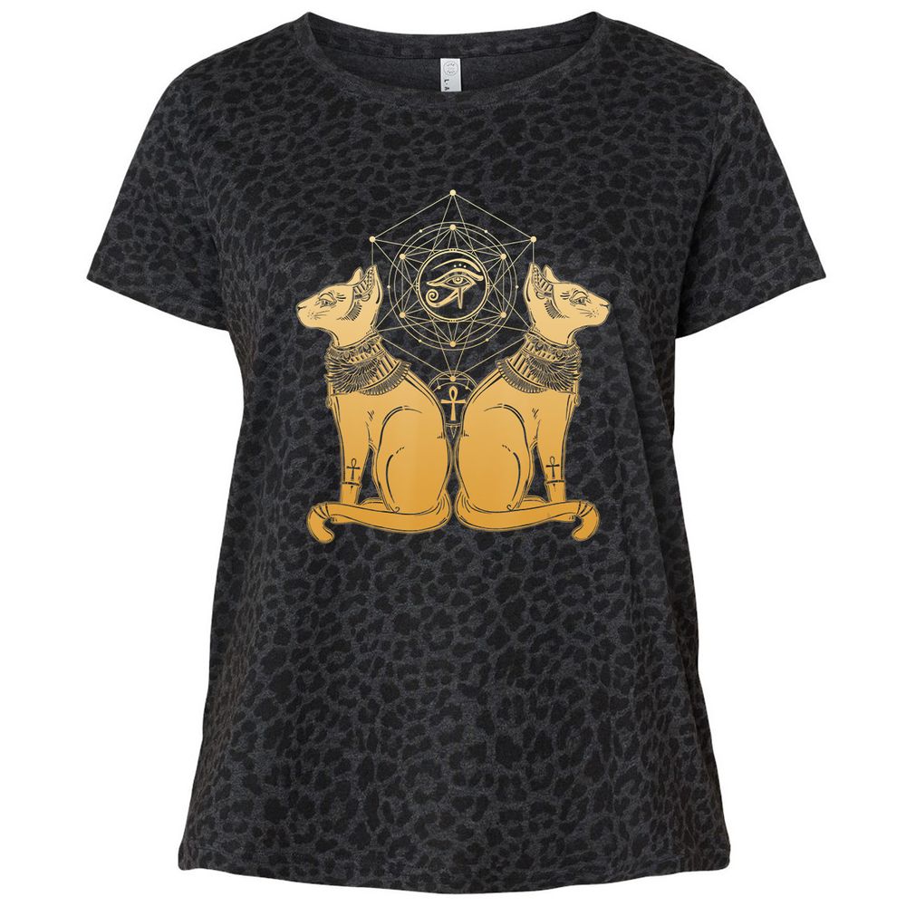 Ladies Curvy Jersey - 7WBQESP5 - Black Leopard - 11