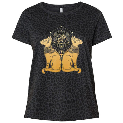 Ladies Curvy Jersey - 7WBQESP5 - Black Leopard - 11