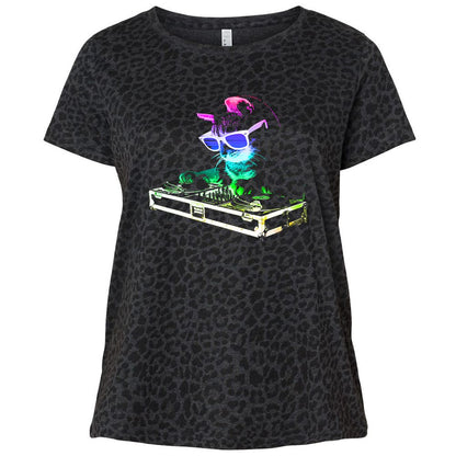 Ladies Curvy Jersey - LNS8RU3E - Black Leopard - 11