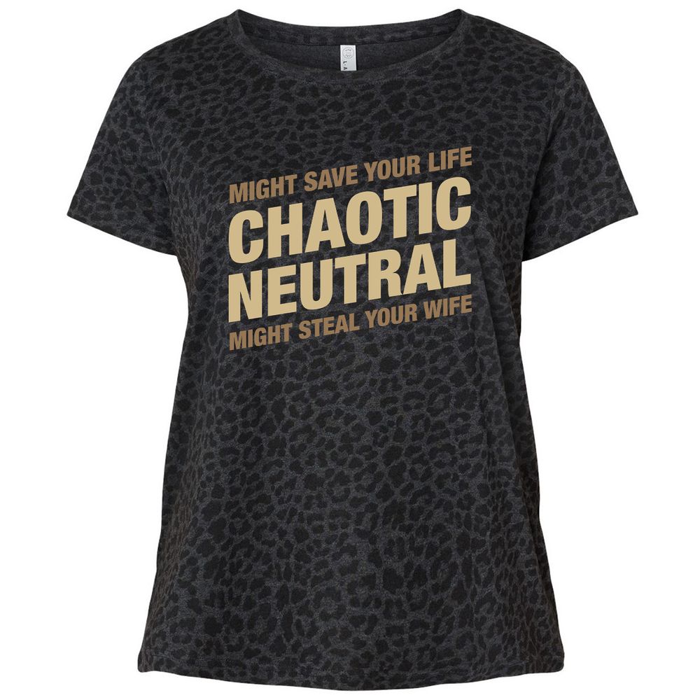 Ladies Curvy Jersey - 289ZMPYZ - Black Leopard - 11