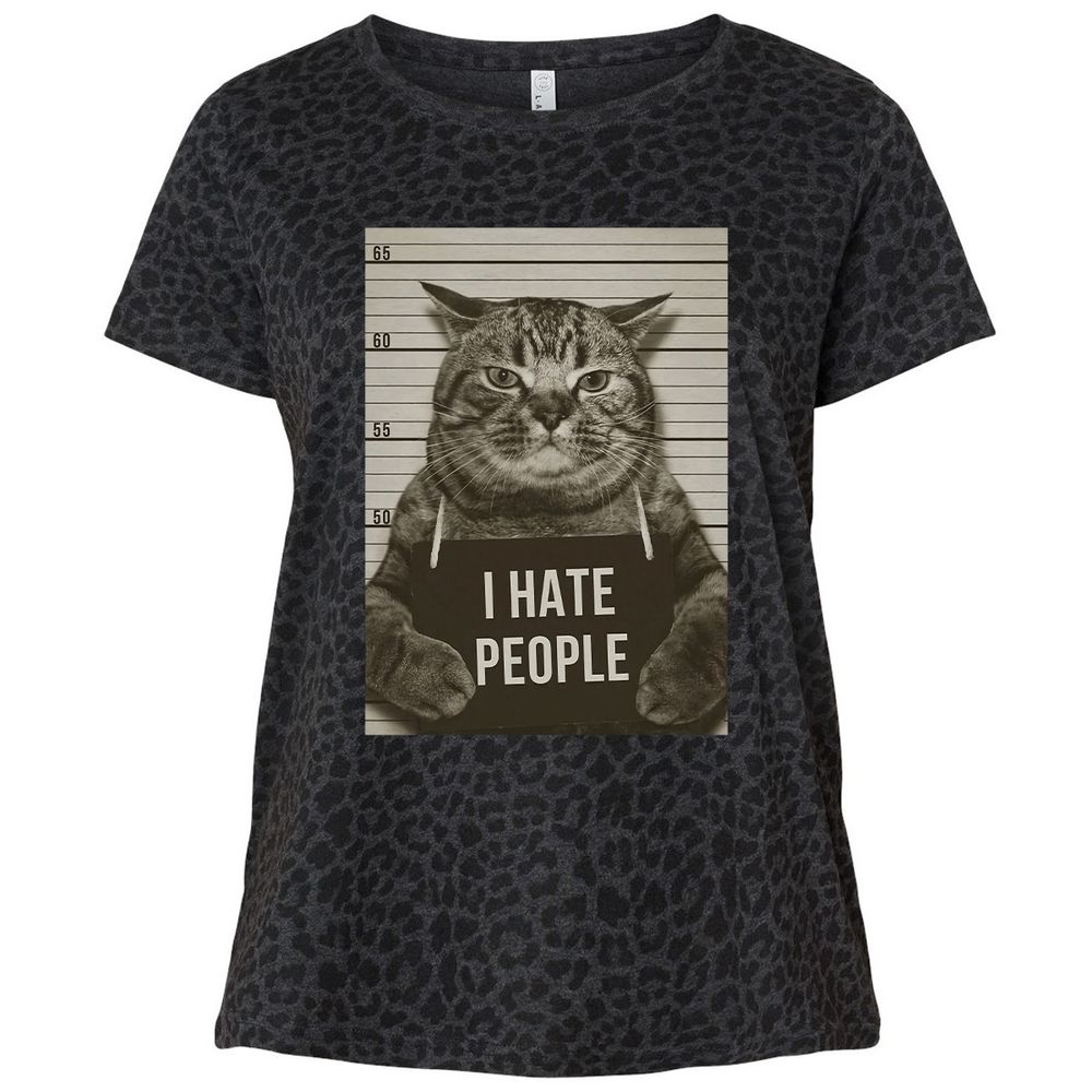 Ladies Curvy Jersey - X7J5MV35 - Black Leopard - 11