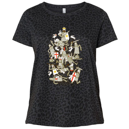 Ladies Curvy Jersey - JYGU2CLY - Black Leopard - 11