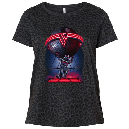 Ladies Curvy Jersey - 7YJQJN3B - Black Leopard - 11